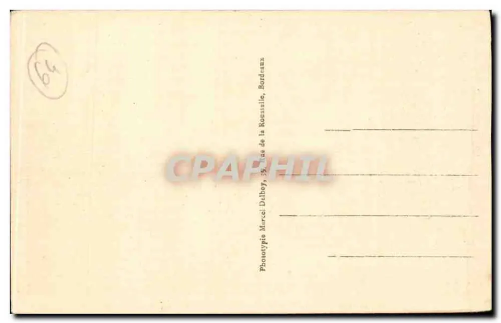 St-Jean-de-Luz-Ciboure (B.P.P.) — Le Phare et Entrée de Ciboure — Imprimé sur la carte : 598. Éditeur : Joubled. - Rückseite