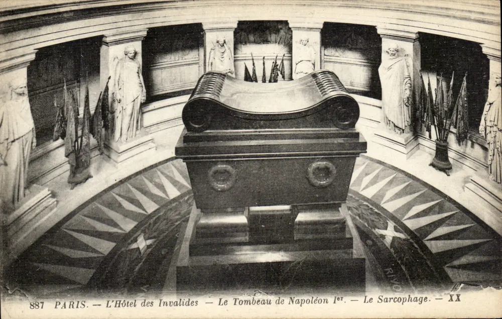 Paris — Das Hôtel des Invalides — Das Grab von Napoleon I — Der Sarg — n° 887 - Vorderseite