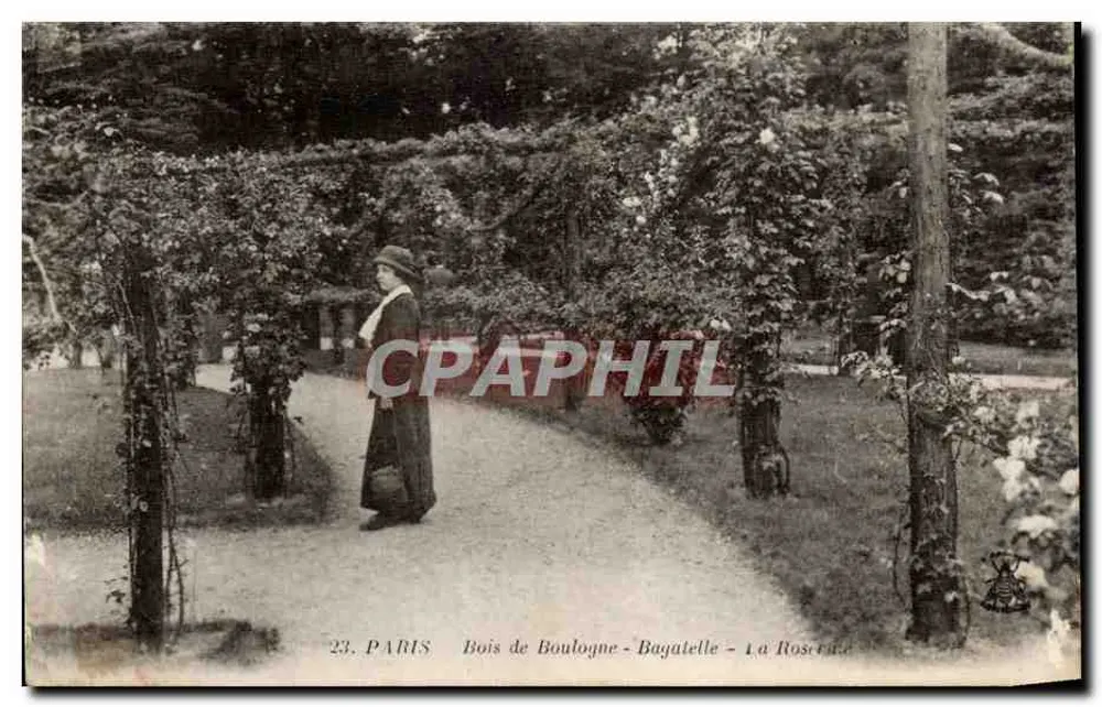Paris - Bois de Boulogne - Bagatelle - Der Rosenpark - Vorderseite