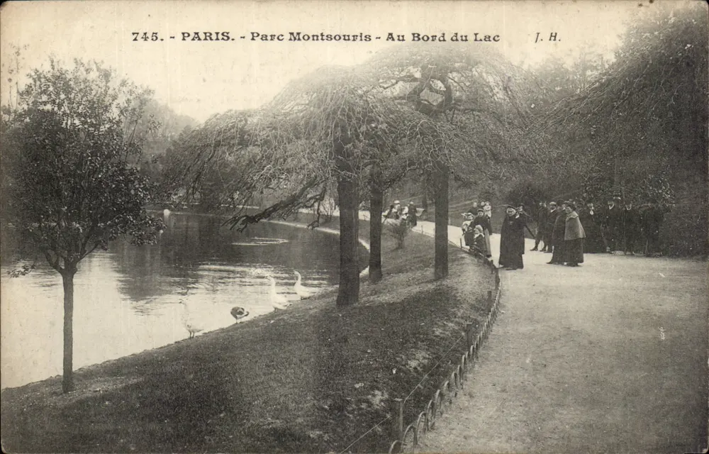 Paris - Parc Montsouris - Am Ufer des Sees — J. H. n° 745 - Vorderseite
