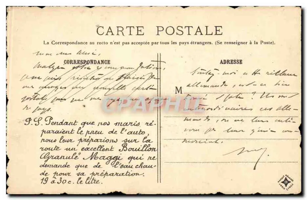 Velho Paris — A rue Saint-Séverin — Forlier et Marotin, Paris, n°28 - Verso