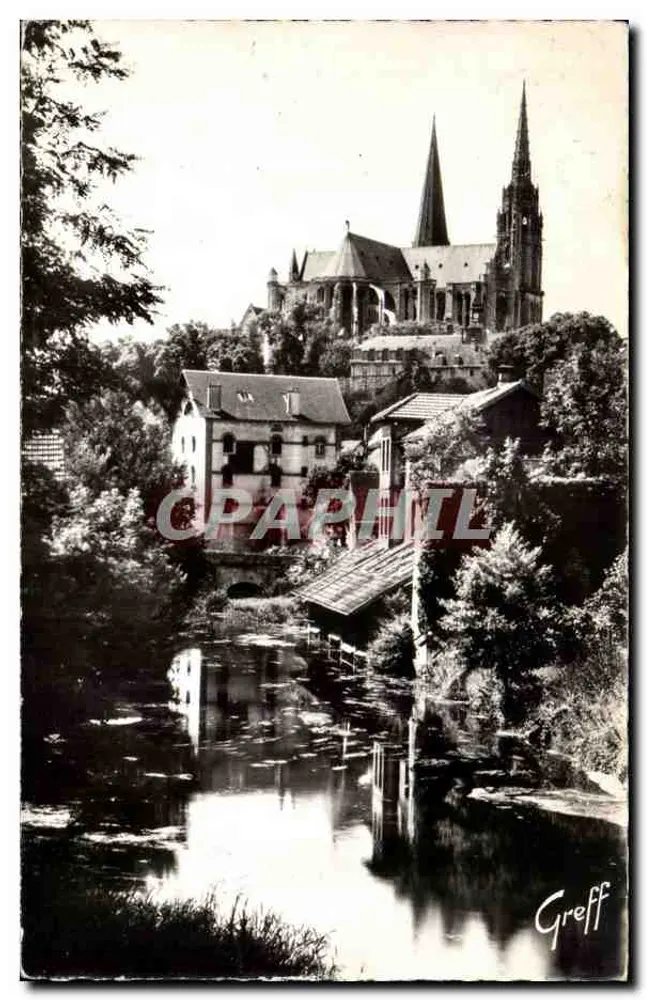 Chartres — I bordi dell'Eure e la Cattedrale — Greff - Recto