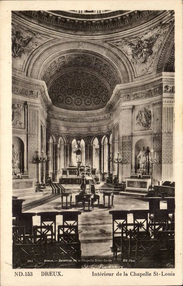 Innenansicht der Kapelle Saint-Louis — Dreux — ND Phot, n° 243 - Vorderseite