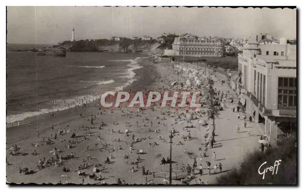 A Grande Praia em Biarritz — Edição Greff — n° 321 - Frente