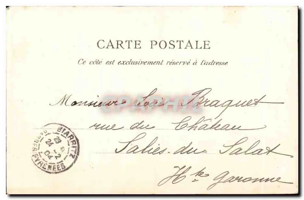 Biarritz - Sinalização e Passarela — editor Biarritz, n° 457 - Verso