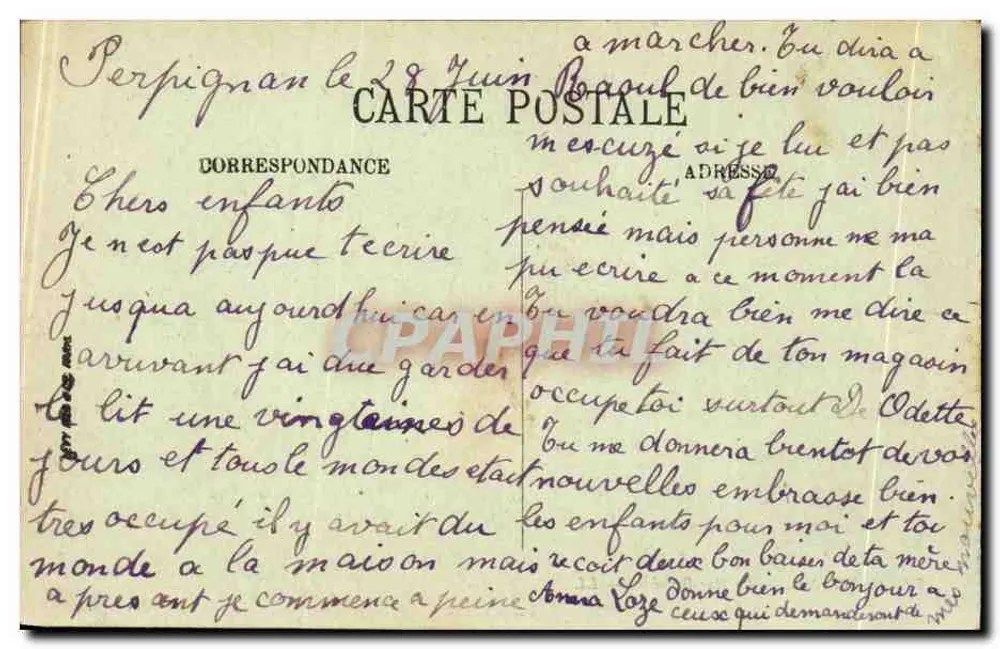Bayonne — A Rua Bernède — LL. - Verso