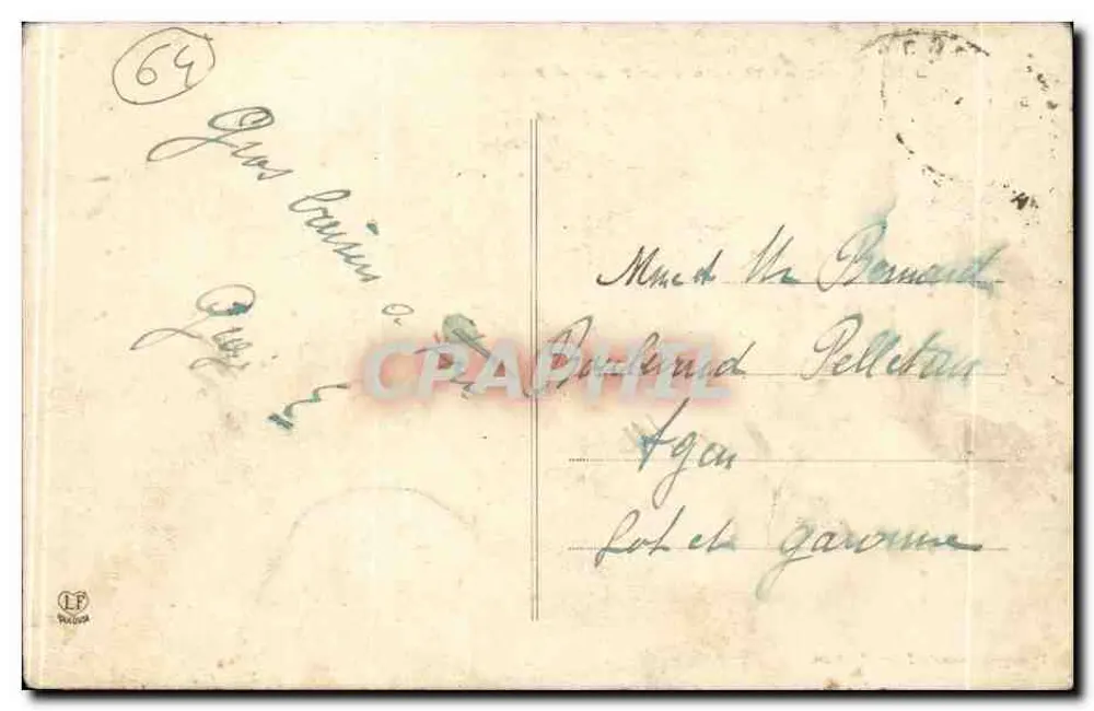 Biarritz - Hotel e Piazza del Palazzo — Ed. L. F. Roussanne, n° 2266 - Verso