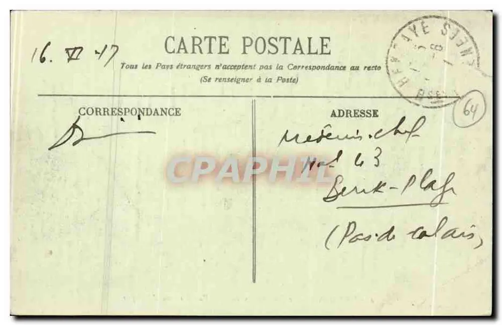 Hendaye - Der Internationale Brücke - Ansicht aus Spanien — Sammlung Gorce, Paris - Rückseite