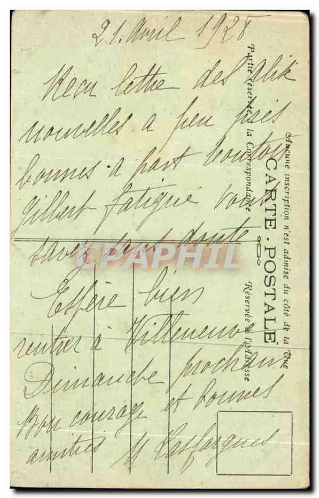 Haus Rostand in Arnaga — Die Gärten — Phototypie Marcel Delboy, Bordeaux - Rückseite