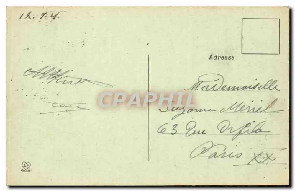 Die Gave-Tal und die Pyrenäen-Kette — Phot. Labouche Fr. - Toulouse - Rückseite
