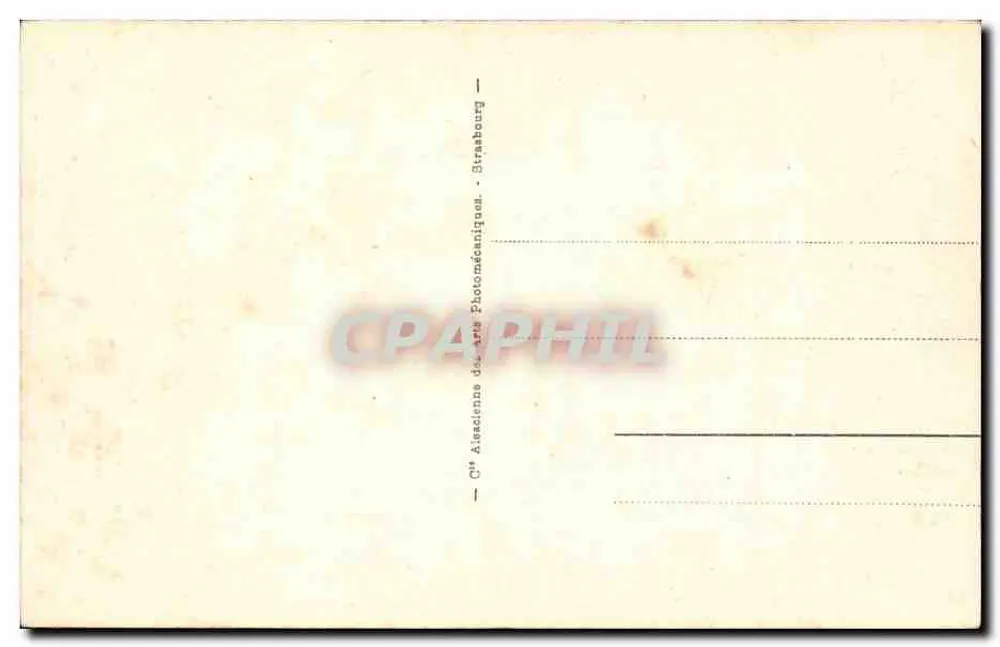 Le Tréport Mers — Allgemeine Ansicht von den Klippen — Cie Alsacienne des Arts Photomécaniques, Straßburg - Rückseite