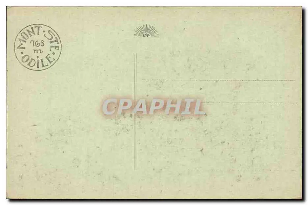 Mont Ste-Odile — Kapelle Ste-Odile — Verlag Antike Ansichtskarte - Rückseite