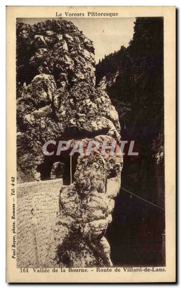 Pittoreskes Vercors — Tal der Bourne, Route von Villard-de-Lans — Paul Boyer, Foto, Romans, Tél. 4-62 - Vorderseite
