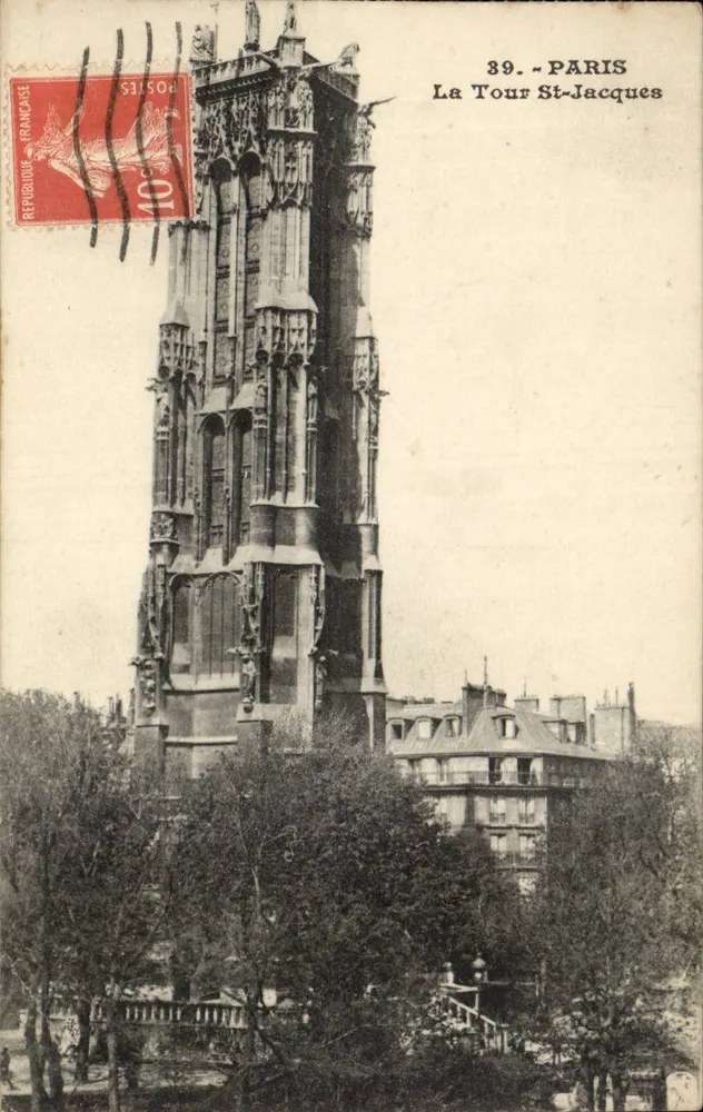 Paris — Torre Saint-Jacques — Editor desconhecido, n° 39 - Frente