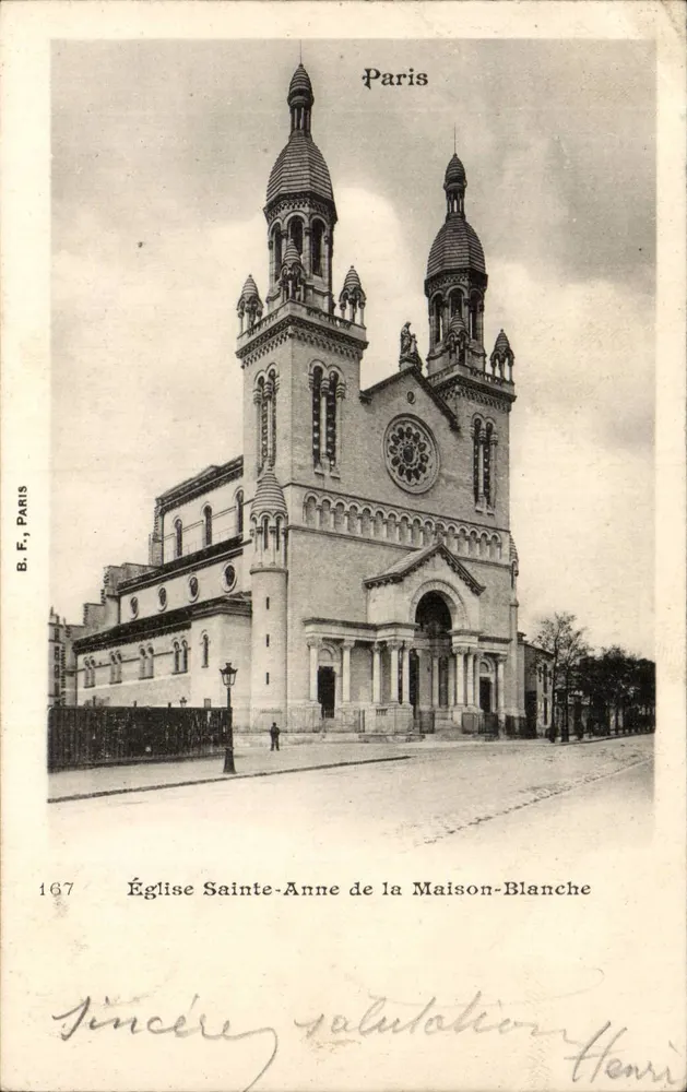 Kirche Sainte-Anne de la Maison-Blanche — Paris — B.F. Paris, n° 167 - Vorderseite