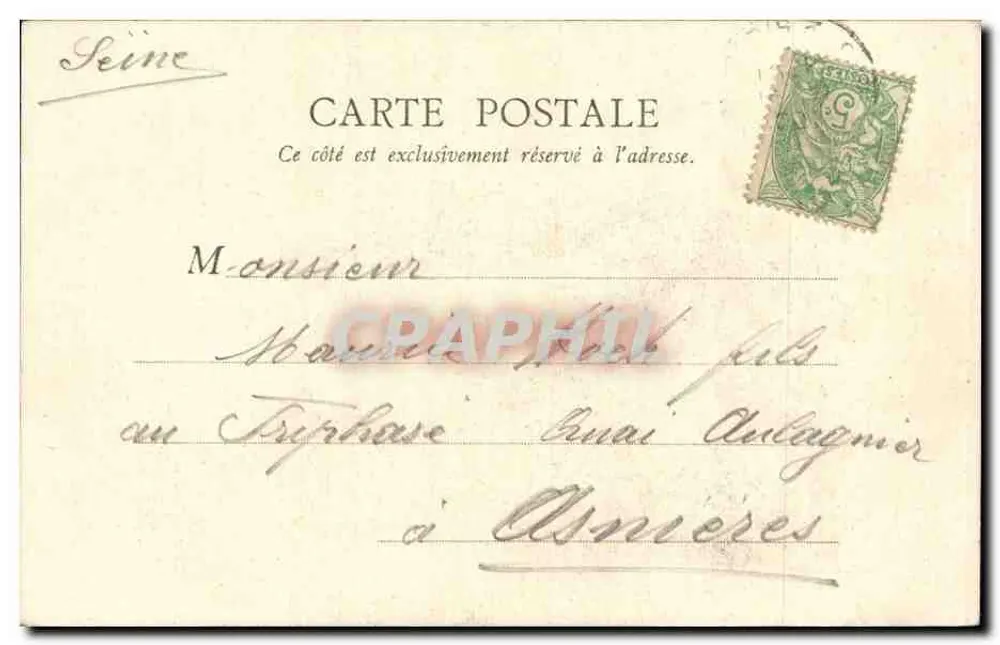 Paris - Saint-Germain-des-Prés — editor B. F., Paris, n° 112 - Verso