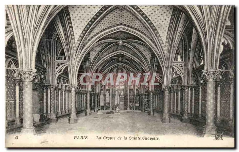 Paris — A Cripta da Santa Capela — J.Hot - Frente