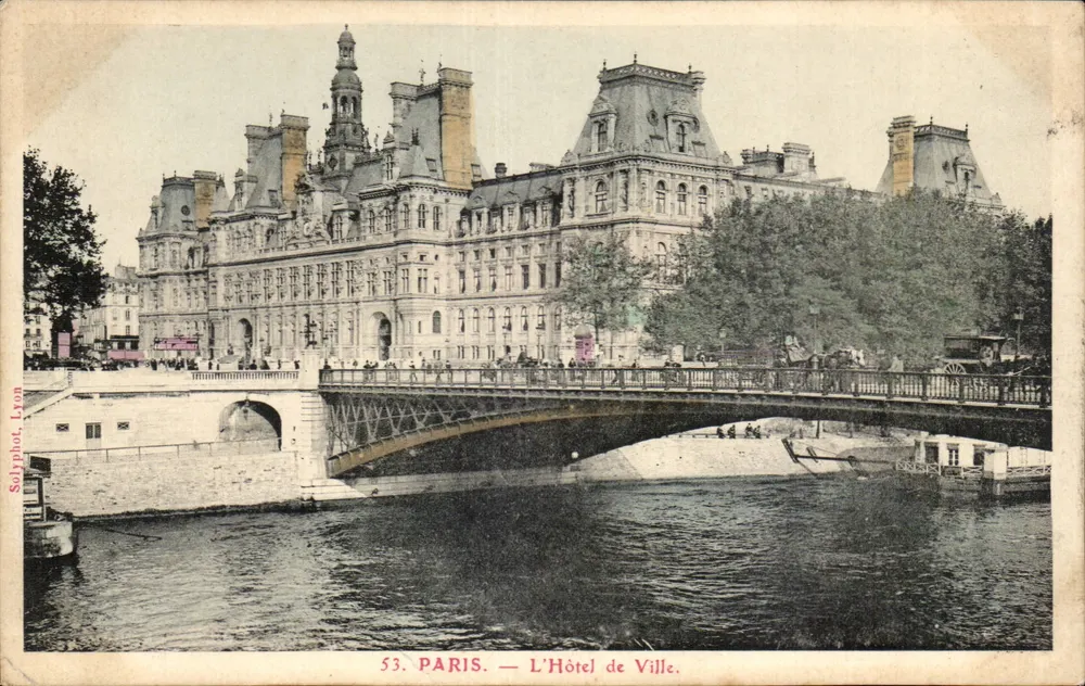Paris — A Hôtel de Ville — Solyphot Lyon, n°53 - Frente