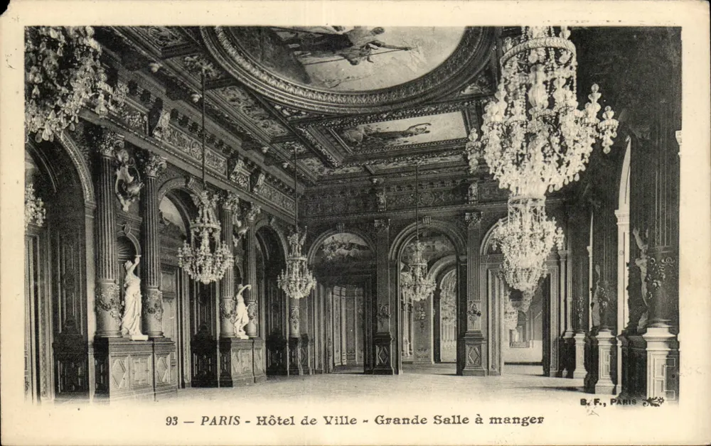 Paris - Rathaus - Große Speisehalle — B.F., Paris, Nr. 93 - Vorderseite