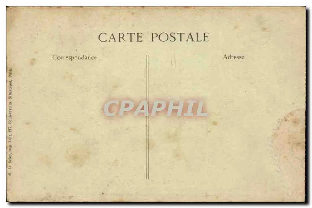 PARIS — La Madeleine — Editor E. Le Fèrty, n° 4544 - Verso