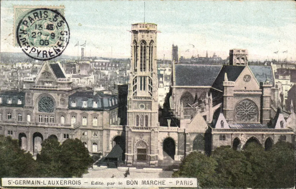 S'-GERMAIN-L'AUXERROIS — Editado pelo BON MARCHE — PARIS - Frente