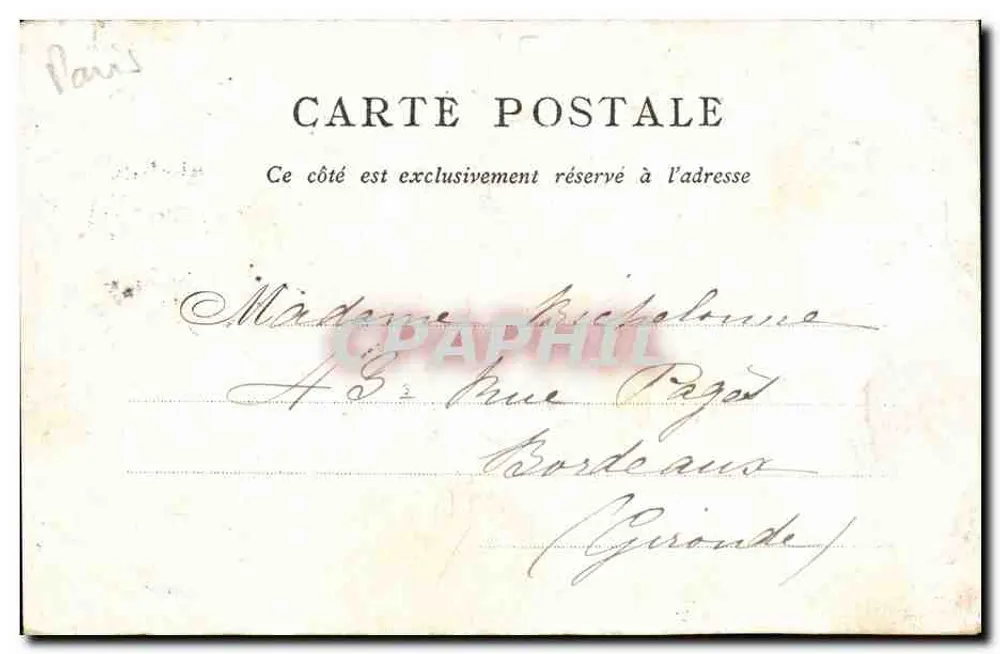 S'-GERMAIN-L'AUXERROIS — Editado pelo BON MARCHE — PARIS - Verso