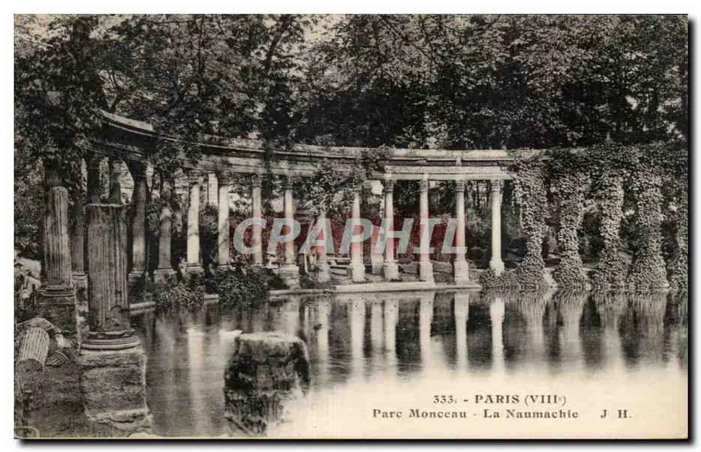 Parc Monceau - A Naumachie — Paris (VIII) — J.H. — n° 333 - Frente