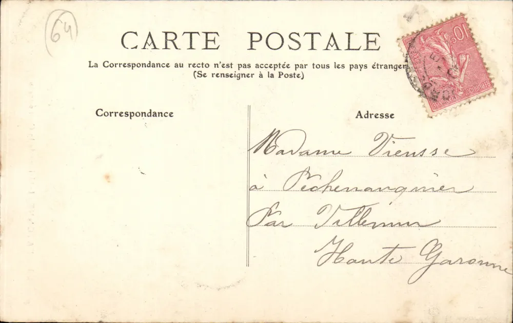 Bayonne - Interior da Catedral — editor C.C.C. n°26 - Verso