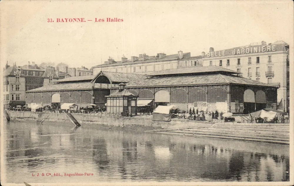 Bayonne — As Halles — L. J. & Cie, editora, Angoulême-Paris - Frente