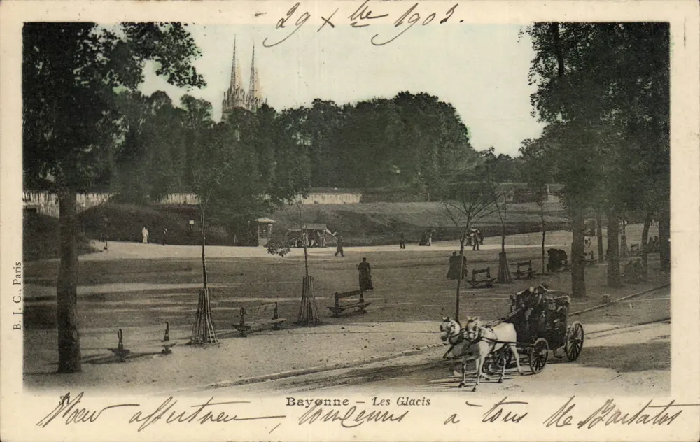 Bayonne — Os Glacis — B. J. C., Paris - Frente