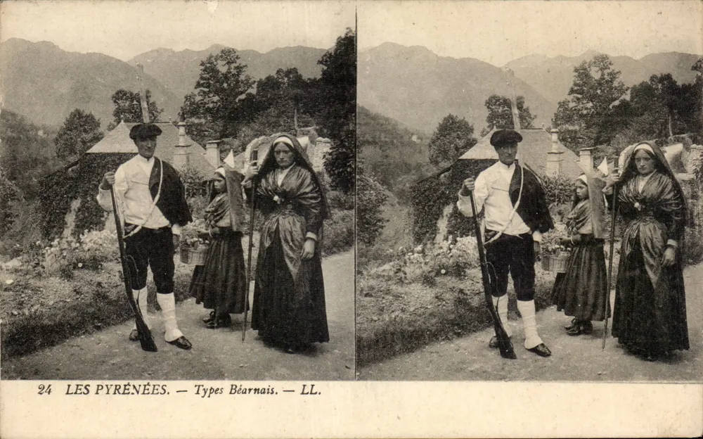 Die Pyrenäen — Béarn-Typen — LL. Nr. 24 - Vorderseite