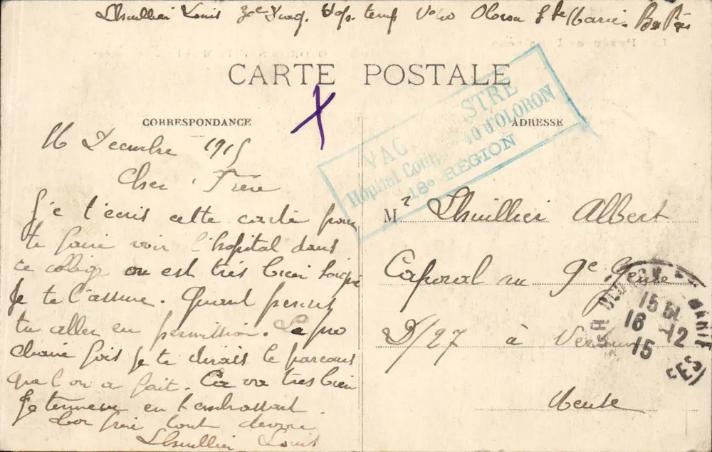 Oloron-Sainte-Marie — O Colégio — As Pirineus Ilustradas n°659 - Verso