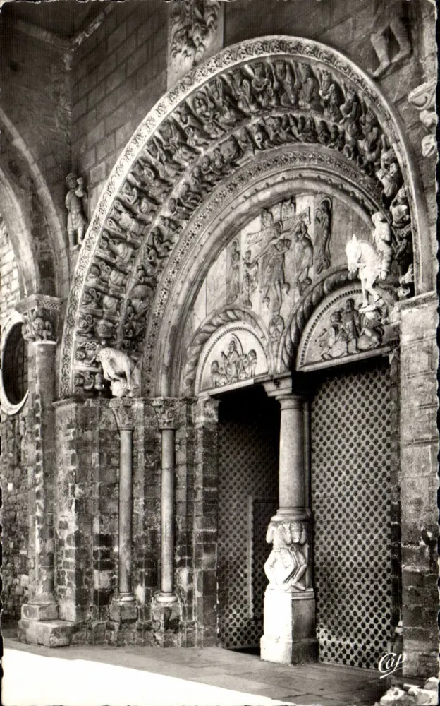 Oloron-Sainte-Marie — Kirche Sainte-Marie — Der Portal — C.A.P. Paris - Vorderseite