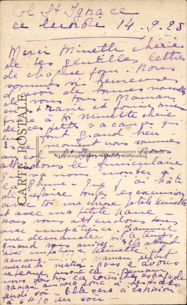 La Côte basque - Von SAINT-JEAN-de-LUZ nach La Rhune - Die Straße von Ascain nach Saint-Ignace - COFOYNA - Rückseite