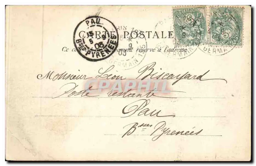 Paris — Hospital Lariboisière — editor C. L. D., Paris, n° 245 - Verso
