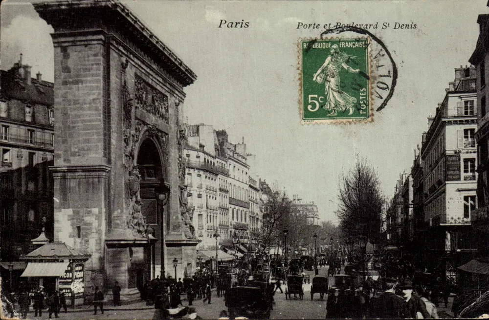 Porta de Paris — Boulevard Saint-Denis — editor não identificado - Frente