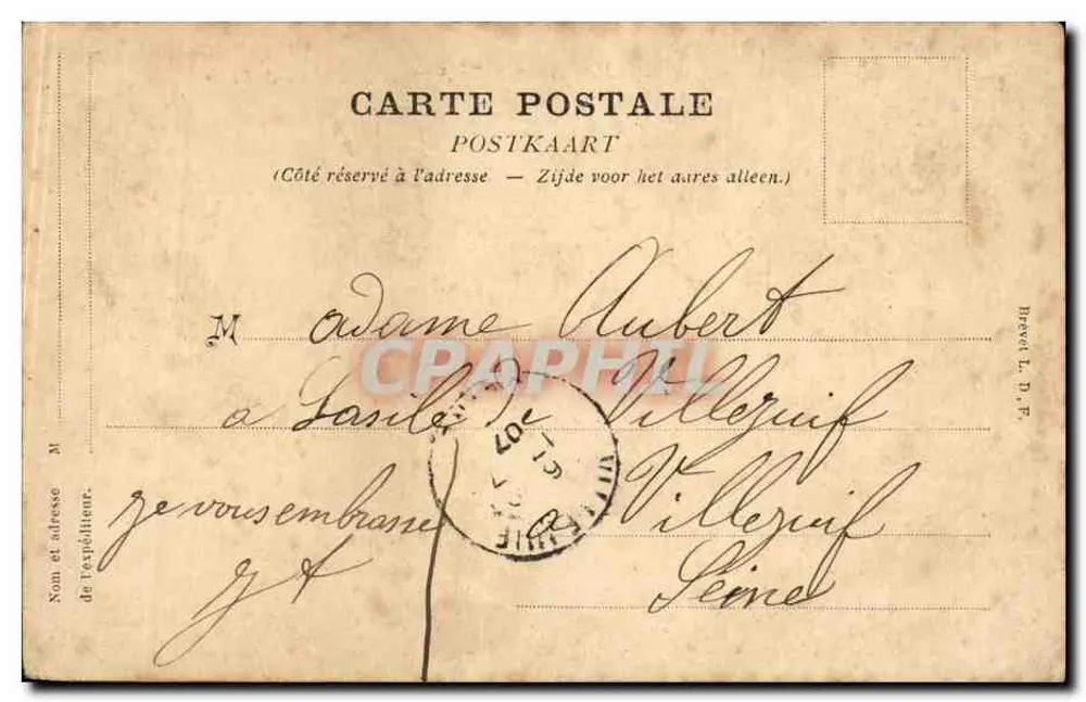 Porta de Paris — Boulevard Saint-Denis — editor não identificado - Verso
