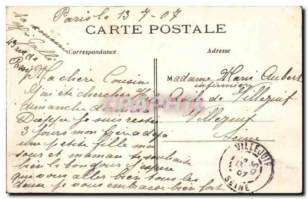 PARIS - Bois de Boulogne — Ein pittoreskes Eckchen — J. H. Nr. 722 - Rückseite