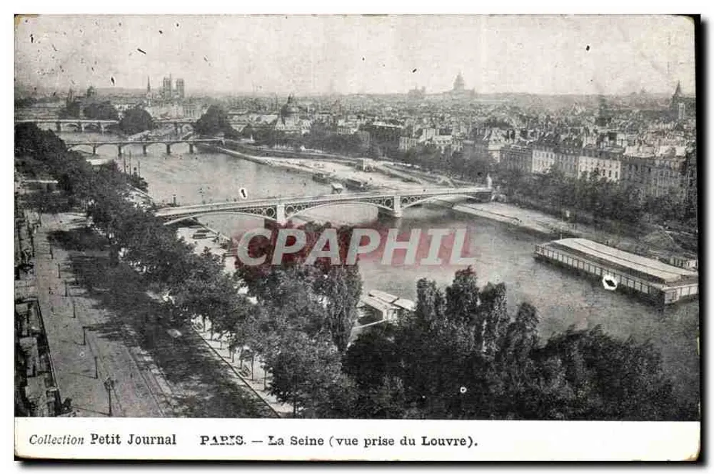 Paris — Ansicht der Seine (Aussicht vom Louvre) — Sammlung Petit Journal - Vorderseite