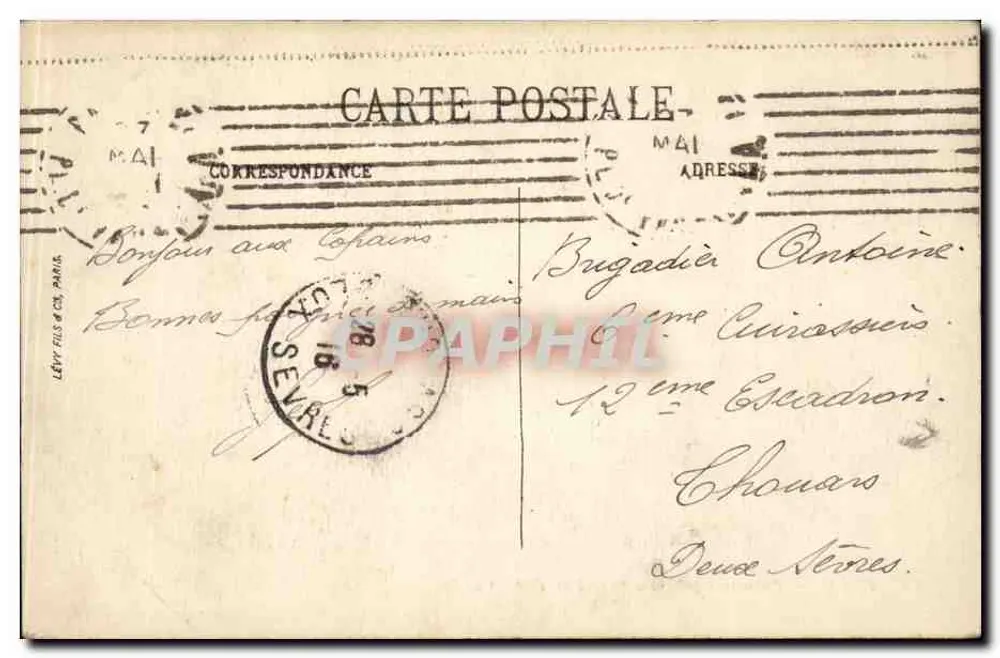 Paris — Panorama aus der Richtung des Rathauses und des Châtelets — LL. — 344 - Rückseite