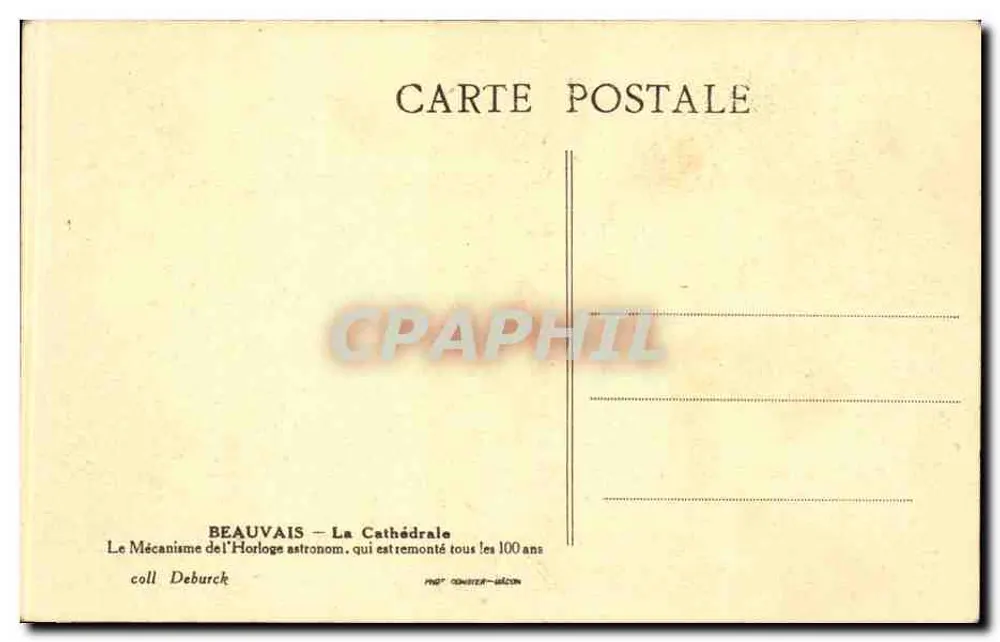 Beauvais — A Catedral — Mecanismo da Relógio Astronômico - Verso