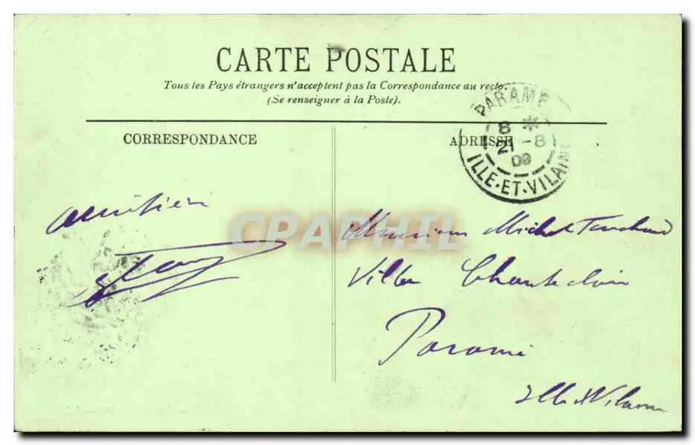 Cauterets — Vue générale — LL. — Éditeur LL, n°14 - Verso