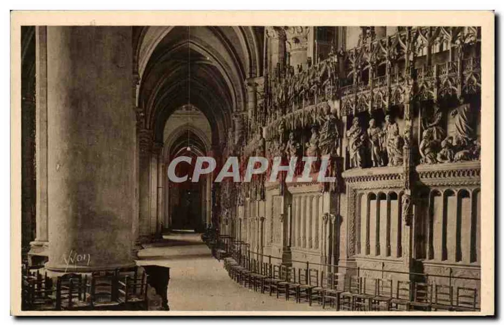 Chartres (Eure-et-Loir) — Innenansicht der Kathedrale — Der Ambulatorium — Éditions d'Art YVON, Paris - Vorderseite