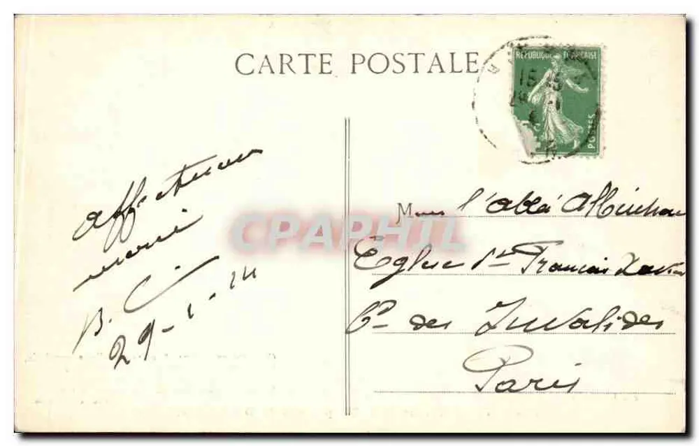 Hyères — 77. Interior da Capela de N.-S. da Consolação — Abbé C. Chapeau - Verso