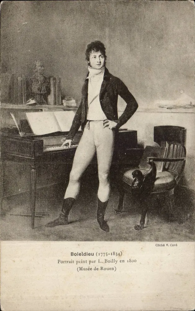 Boieldieu (1775-1834) — Portrait gemalt von L. Boilly im Jahr 1800 — Museum von Rouen — Cliché V. Cavé - Vorderseite