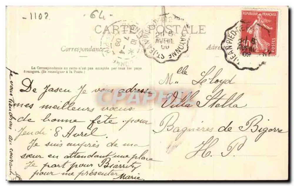 Saint-Jean-Pied-de-Port — La Cascade de la Nive — Les Pyrénées Illustrées n°281 - Rückseite