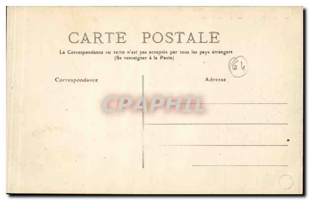 Bayonne - Die Porte de France — Verlag Bréla Central, n°3r - Rückseite