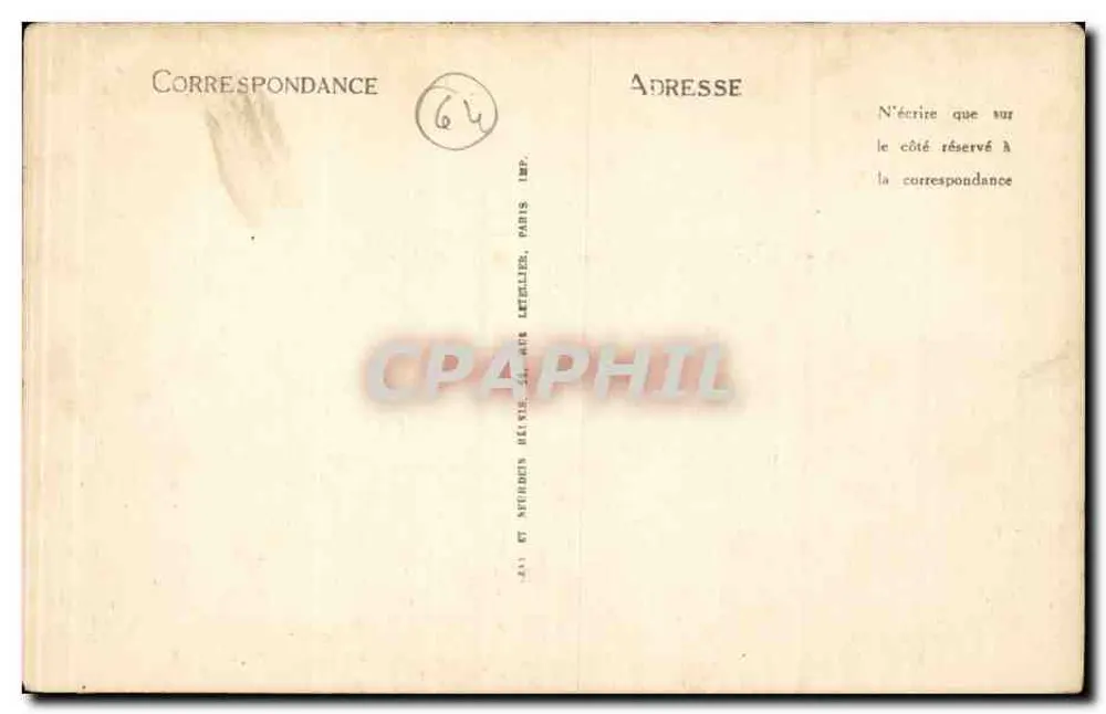 Bayonne — Die Neue Post (Godefroy und Soupre Brüder, Arch.) — LL. - Rückseite