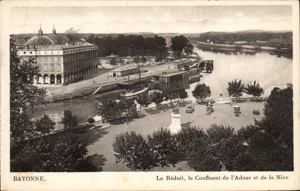 Bayonne. Der Réduit, der Zusammenfluss der Adour und Nive - Vorderseite