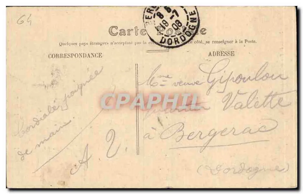 Bayonne — A Catedral — Editor desconhecido, n°3 - Verso